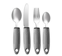 Kueohse Ensemble D'Ustensiles Adaptatifs, Ustensiles Adaptatifs 4 Pièces pour Tremblements des Mains, Personnes Âgées, Arthrite, Ustensiles Parkinsoniens