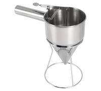 Kueohse Entonnoir manuel en acier inoxydable Octopus Pellets Entonnoir Outil de mélangeur manuel Séparateur de batterie