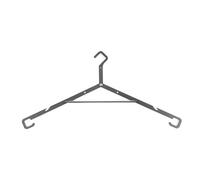 Kueohse Étendoir à Linge Portable pour Camping en Plein Air, Cintres pour Accessoires de Voyage, Noir