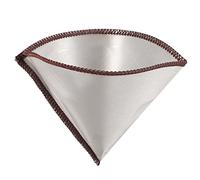 Kueohse Filtre à café réutilisable en filetée sans papier Filtre en acier inoxydable 3 à 4 tasses