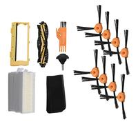 Kueohse Filtre de Roue de Roulette de Couverture de Cadre de Brosse de Cadre Principal de 18Pcs pour 600 601 605 710 N79 N79S PièCes de Rechange D'Aspirateur