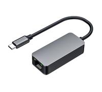Kueohse Gigabit 2,5 Gbps Type-C vers RJ45, Carte Réseau 2,5 Gbps Ethernet Gigabit, Convertisseur LAN Hub pour Win 8.1/10/11