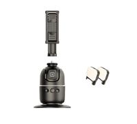 Kueohse Gimbal Intelligent AI, Rotation à 360 °, Suivi Automatique du, avec Double Lumière de Remplissage, Stabilisateur de Smartphone, Support de Téléphone