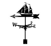 Kueohse Girouette pour Voilier - Silhouette de Girouette RéTro pour Voilier, Indicateur de Direction du Vent DéCoratif pour Toit de Jardin ExtéRieur