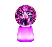 Kueohse Globe Interactif Tactile et Sonore, Lampe Boule à Plasma Magique, Boule Ionique, Ambiance pour Fêtes/Décoration, Veilleuse