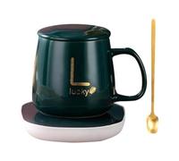 Kueohse Gobelet chauffant pour café électrique via USB, boîte cadeau avec plaque chauffante et tasse à café, tasse à thé chaud