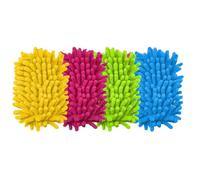 Kueohse Gomme à Effacer Magnétique en Microfibre pour Tableau Blanc, Lavable, Poils Épais, 4 Pièces pour L'École et