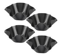 Kueohse Grand bol à taco non collant en acier au carbone pour tortilla, plaque de salade non collante