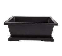 Kueohse Grand pot de fleurs rectangulaire Bonsaï Jardin d'enfants Pot de balcon 29 x 21 x 10,5 cm