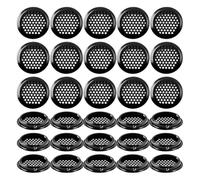 Kueohse Grilles D'Aération Rondes 30 Pièces 2 Pouces Grilles de Soffite en Acier Inoxydable de Ventilation Trou Louvre pour Cuisine Salle de Bain Armoire pour Chaussures