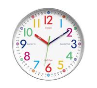 Kueohse Horloge Murale Numérique de 12 Pouces, Horloge à Quartz de Gestion du Temps pour Enfants, Horloge Murale Silencieuse pour, 30 cm