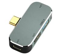 Kueohse Hub D'Extension de Type C pour Ordinateur PC, Prise Jack 3,55 mm PD100W USB3.0/USB2.0/USB3.1, Rallonge USB Compatible YX04 X1