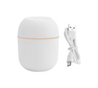 Kueohse Humidificateur d'air USB 220Ml Mini Diffuseur Portatif de Brume FraîChe pour L'Atomiseur D'ArôMe de Voyage de Voiture de Bureau de Bureau de Chambre à Coucher, Blanc