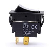 Kueohse HY60E 4 Broches 20A 125 V/250 V 2HP Interrupteurs à Bouton-Poussoir à Bascule Industriels Marche/Arrêt