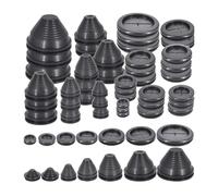 Kueohse Œillets en Caoutchouc pour Protection de, Œillet en Caoutchouc Fermé, Trou Fermé Solide pour Pare-Feu, Synthétique pour Prise de Pare-Feu