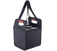 Kueohse Insulated Drink Holder Folding Portable Coffee Cup Holder Bag for Car for Travel and Delivery 4 Cup