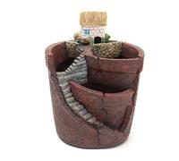 Kueohse Jardin Suspendu en Pot Micro-Paysage Pots de Plantes à Viande Décoration en Résine Mini Pot de Plantes A