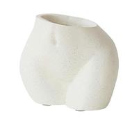 Kueohse Jardinière en Forme de Corps Féminin avec Trous de Drainage, Pot de Fleurs en Résine, Joli B de Noël