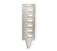 Kueohse Jauge D'Herbe à Gazon - Jauges D'Herbe en Acier Inoxydable Jauges D'Herbe de Jardinage pour Cadeaux, Outil de Pelouse, Aménagement Paysager, Croissance des Plantes