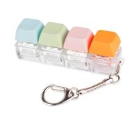 Kueohse Jouet Fidget Clavier, Porte-Clés Fidget de 4 Couleurs, Jouet Fidget Silencieux pour Bibliothèque, Salle D'Étude