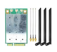 Kueohse Kit Carte Wi-FI QCA9880 WLE900VX 1300 Mbps 5 GHz Mini PCIe, Module Adaptateur Wi-FI sans pour 7, 8, 10 et 11, Linux OpenWrt
