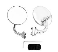 Kueohse Kit de 2 Rétroviseurs Latéraux Ronds Argentés Vintage pour Voiture Classique, Rétroviseurs et Rétro, Miroirs Réfléchissants
