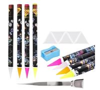 Kueohse Kit de 20 Outils de Ramassage de Strass, Stylo à Strass pour Strass et Peinture Diamant, pour Nail Art.