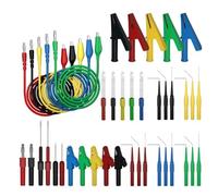 Kueohse Kit de 41 Câbles de Test Multimètre, Fiche Banane de 4 mm Vers Pince Crocodile, de Test avec Sondes de Perçage de, Pince Crocodile Facile à Utiliser