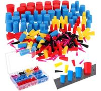 Kueohse Kit de Bouchons Coniques en Silicone 250 Pièces 8 Tailles Kit de Revêtement en Poudre Bouchon Conique de Vidange de Climatiseur pour Revêtement en Poudre
