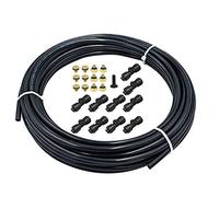 Kueohse Kit de Buses de Brumisation à Verrouillage à GlissièRe 1/4 Pouce Buses de Brouillard pour SystèMe de Brumisation de Patio SystèMe de Refroidissement Brumisateur D'Eau de Jardin