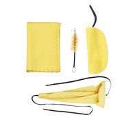 Kueohse Kit de Chiffons de Nettoyage pour Saxophone 4 Pièces, Accessoires de Remplacement pour Saxophone et Autres Instruments à Vent, Y Compris Brosse à Embout en Tissu de Nettoyage