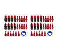 Kueohse Kit de Coupleur d'air et de Bouchon d'air 50 Pièces, Raccords NPT 1/4 Pouces, Ensemble de Raccords d'air pour Compresseur d'air, Raccords de Connexion de Tuyau d'air