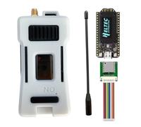 Kueohse Kit de Développement Meshtastic Heltec WiFi Lora 32 V4 Meshcore - SX1262 avec Boîtier, Antenne et Module GNSS A.