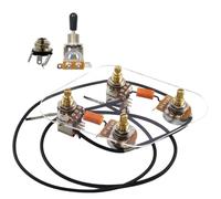 Kueohse Kit de Faisceau de Câblage Pré-Câblé 2T2V avec Potentiomètres 500K et Interrupteur à 3 Voies Séparé 2T2V.
