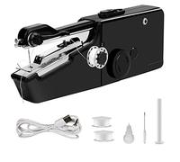 Kueohse Kit de machine à coudre électrique USB portable sans Mini machine à coudre pour rideau en denim en cuir