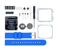 Kueohse Kit de Montre Électronique de Bricolage Case Transparente LED Affichage de Tube Numérique 3V Projet de Soudure Bricolage Kit Électronique DIY D