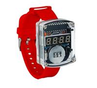 Kueohse Kit de Montre Électronique DIY avec Affichage LED de 0,28 Pouce, Tube Horaire, Horloge, Projet d'apprentissage de la Soudure, Boîtier Inclus, Bracelet B