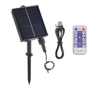 Kueohse Kit de panneau solaire 1200 mAh - Panneau de batterie au lithium pour guirlande lumineuse LED 3,7 V 24 V - Chargement CC - Installation facile