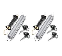 Kueohse Kit de Poignée de Porte de Clôture Électrique 8 Pièces Kit de Porte de Clôture Électrique Ancres Kit de Poignée de Porte à Ressort