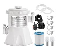 Kueohse Kit de Pompe à Filtre à Piscine Au-Dessus du Sol Pompe de Filtre à Piscine Gonflable de 300 Gallons