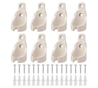 Kueohse Kit de Support de Récepteur de Balle Bungee Universel de 8 Pièces pour L'Installation de Pare-Soleil et de Stores Enrouleurs - Beige