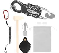 Kueohse Kit de Test de Poche Portable pour Métaux Précieux (Or et Argent) avec Marteau et Loupe, Idéal pour les Collectionneurs.