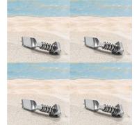 Kueohse Kit de Vis pour Ailerons de Planche de Surf 4X, Ensemble de Verrouillage, Vis en Acier Inoxydable pour Ailerons Centraux de Planche de Surf.