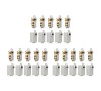 Kueohse Kit D'Écrous de Connecteur de de Type T de Calibre 6 AWG 30 Pièces, Borne de Connexion de Câblage 80 A, Connecteur D'Épissure