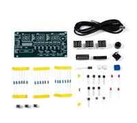 Kueohse Kit D'Horloge Électronique DIY - Kit D'Horloge Électronique à Tubes Numériques LED Comprenant des Modules Électroniques et des Composants