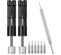 Kueohse Kits de Retrait de Bracelet en Métal pour Maillons de Montre - Kit de Retrait de Maillons de Montre de 2 Pièces Comprenant Un Pousse-Pivot pour Le Réglage du Bracelet.