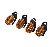 Kueohse Kueohse (R) Lot de 4 bouchons de valve de pneu de voiture Doré
