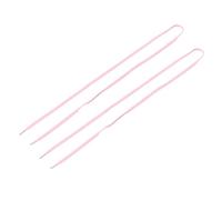 Kueohse Lacets à lacets plats solides de 101 cm pour chaussures de sport - Rose