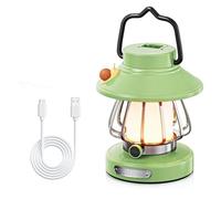 Kueohse Lampe à Engrenage pour Enfants, Lanterne de Camping pour Situations d'urgence, de Randonnée, D'Ouragan - Vert