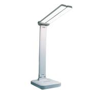 Kueohse Lampe de Bureau LED 3 Niveaux D'Intensité Variable Tactile Veilleuse Rechargeable USB Protection des Yeux Lampe de Bureau Pliable Bleu